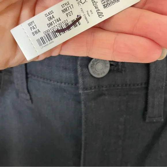 NEW WITH TAGS Madewell‎ Bennett Wash 9" Mid-Rise Roadtripper Skinny Jean 27 P - Picture 11 of 12